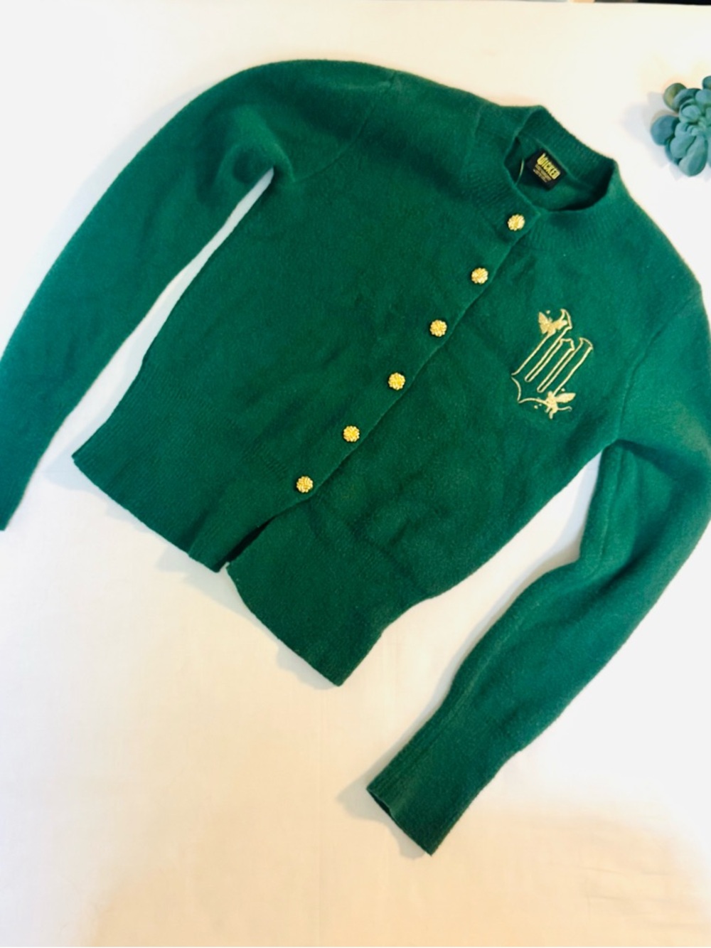 Wicked X Paul Tazewell Collection Green Cardigan Sweater - Like New - XS